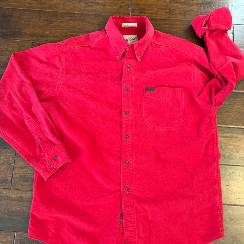 Woolrich Men's Red Chamois Shirt